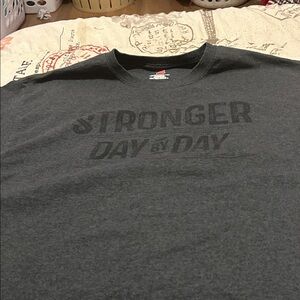 Hanes Dark Gray Motivational Tee